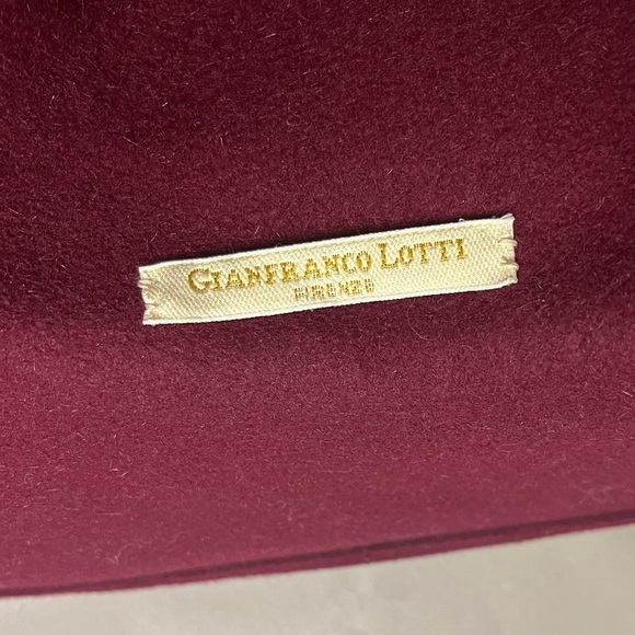 Rare! Gianfranco Lotti Firenze Wool Felt Hat with Flowers - Picture 5 of 10